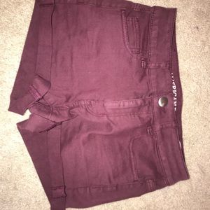 American Eagle Maroon Shorts